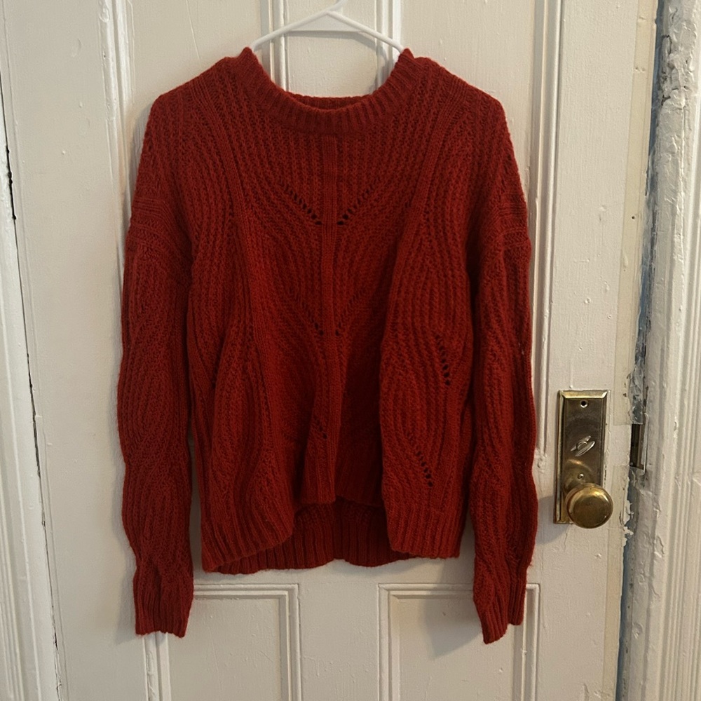 Madewell Rich Red Knit Sweater